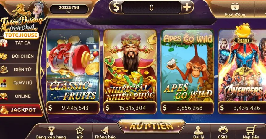 Máy đánh bạc và trò chơi nổ hũ tại jn88 win